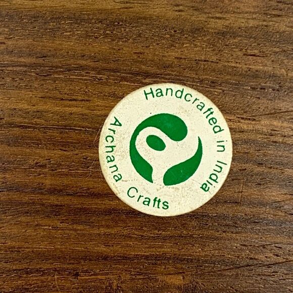 Archana Crafts Wooden Trinket Jewelry Box Gold Design Hinged Top India Hearts - Picture 9 of 12